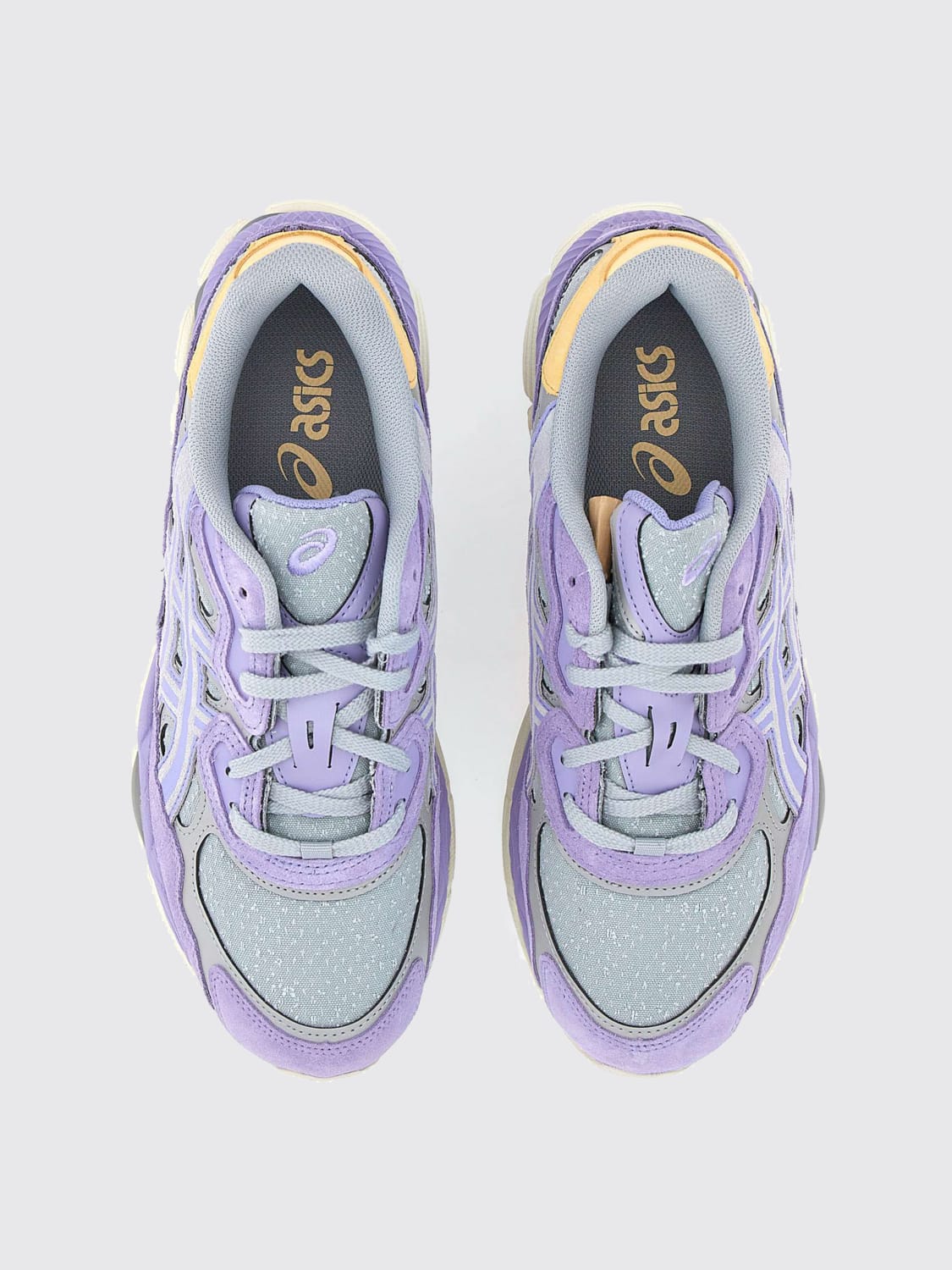 ASICS SNEAKERS: Sneakers Gel-NYC Asics in mesh e camoscio , Viola - Img 4