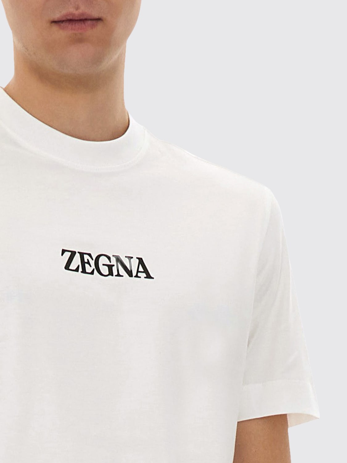 ZEGNA T-SHIRT: T-shirt herren Zegna, Weiß - Img 4
