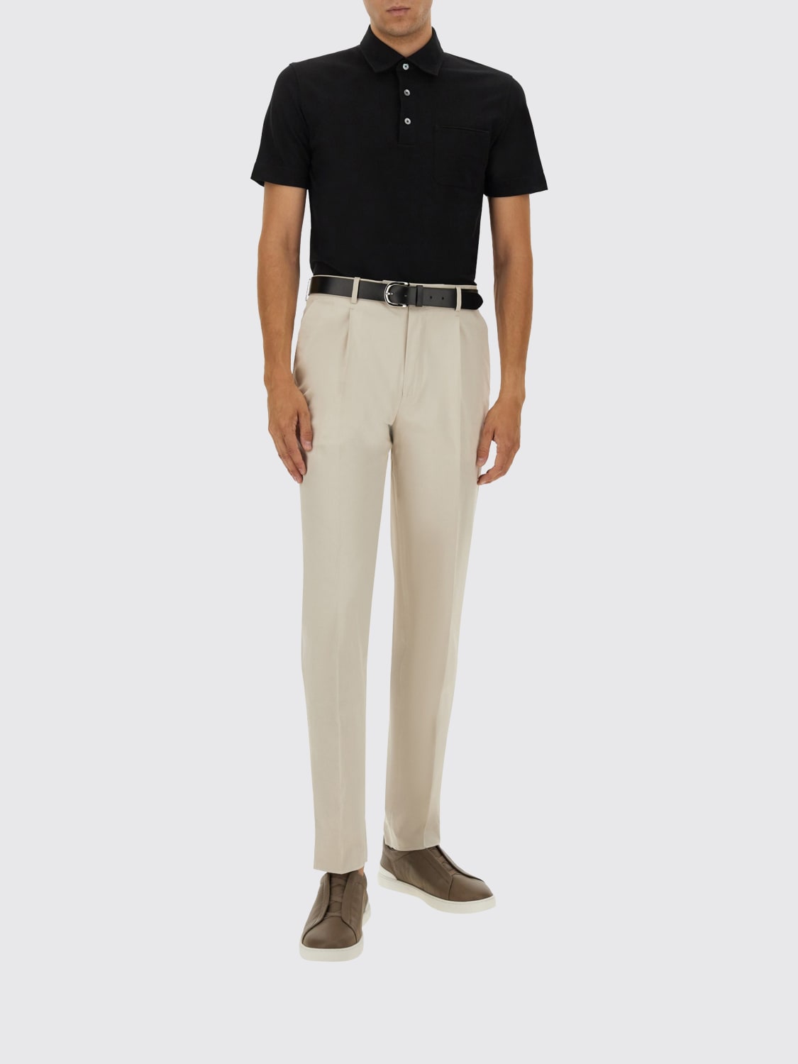 ZEGNA POLO: Polo hombre Zegna, Negro - Img 2