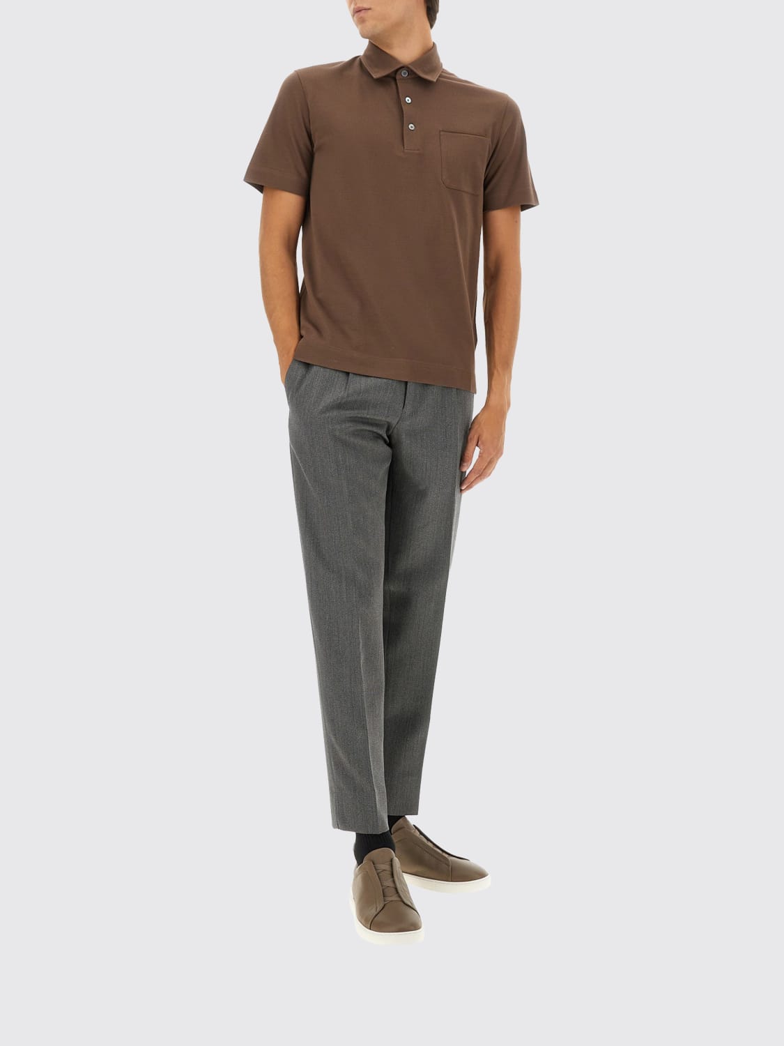 ZEGNA POLO: Polo herren Zegna, Braun - Img 2