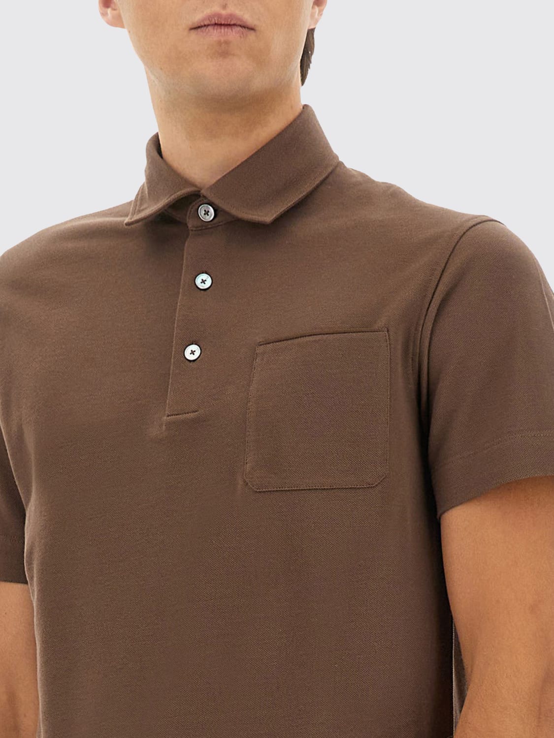 ZEGNA POLO: Polo herren Zegna, Braun - Img 4