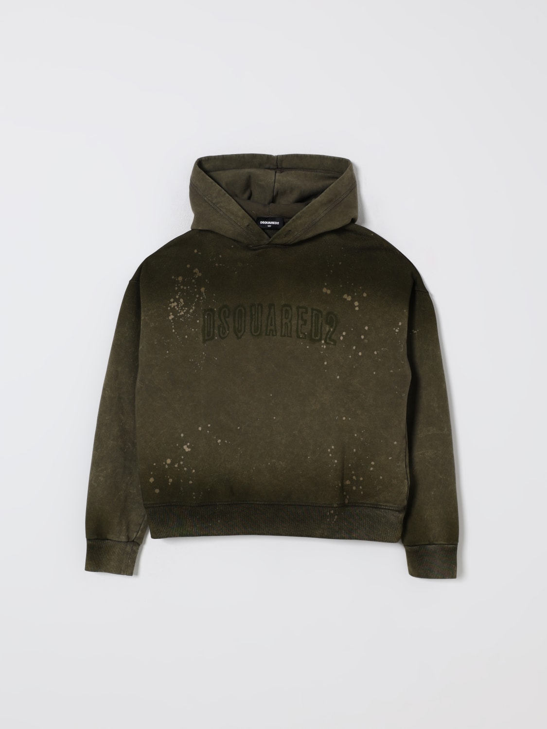 DSQUARED2 PULLOVER: Pullover kinder Dsquared2, Olive - Img 1