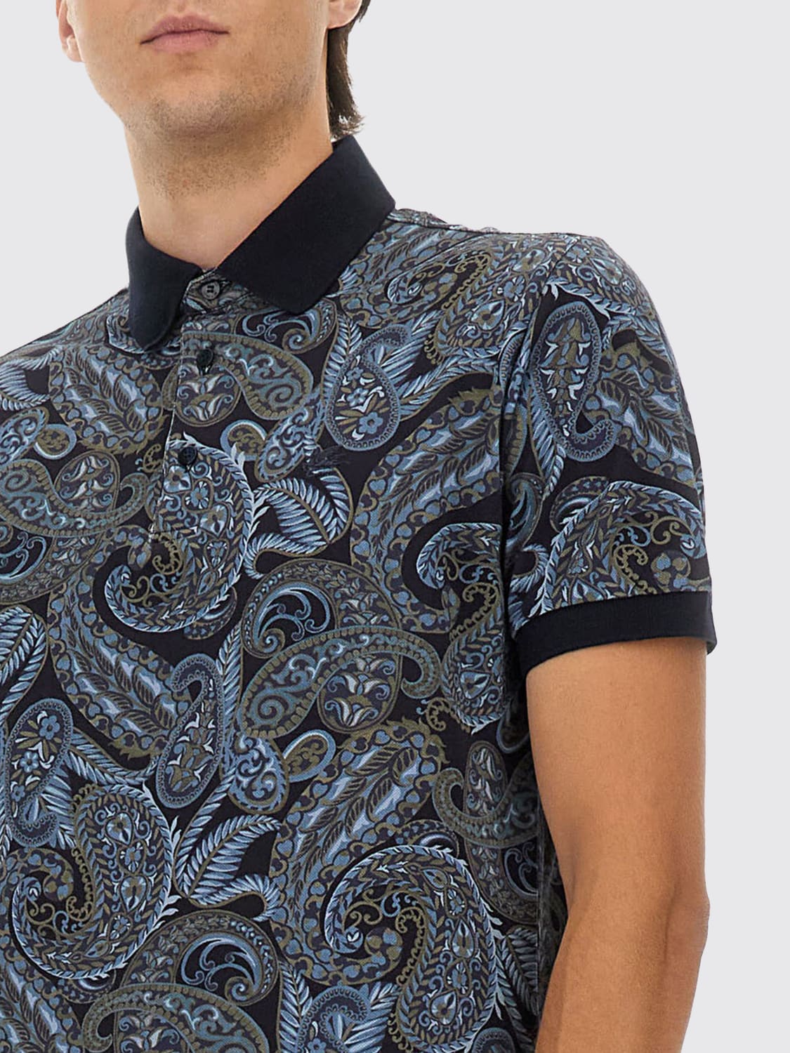 ETRO POLO: Polo hombre Etro, Azul Oscuro - Img 4