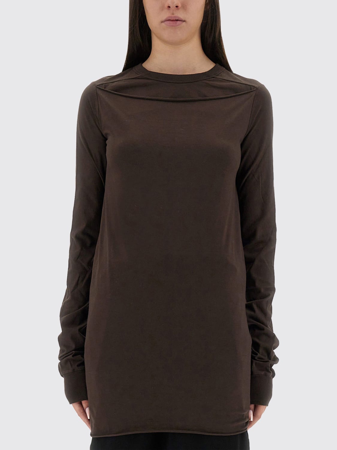 RICK OWENS CAMISETA: Camiseta mujer Rick Owens, Marrón - Img 1