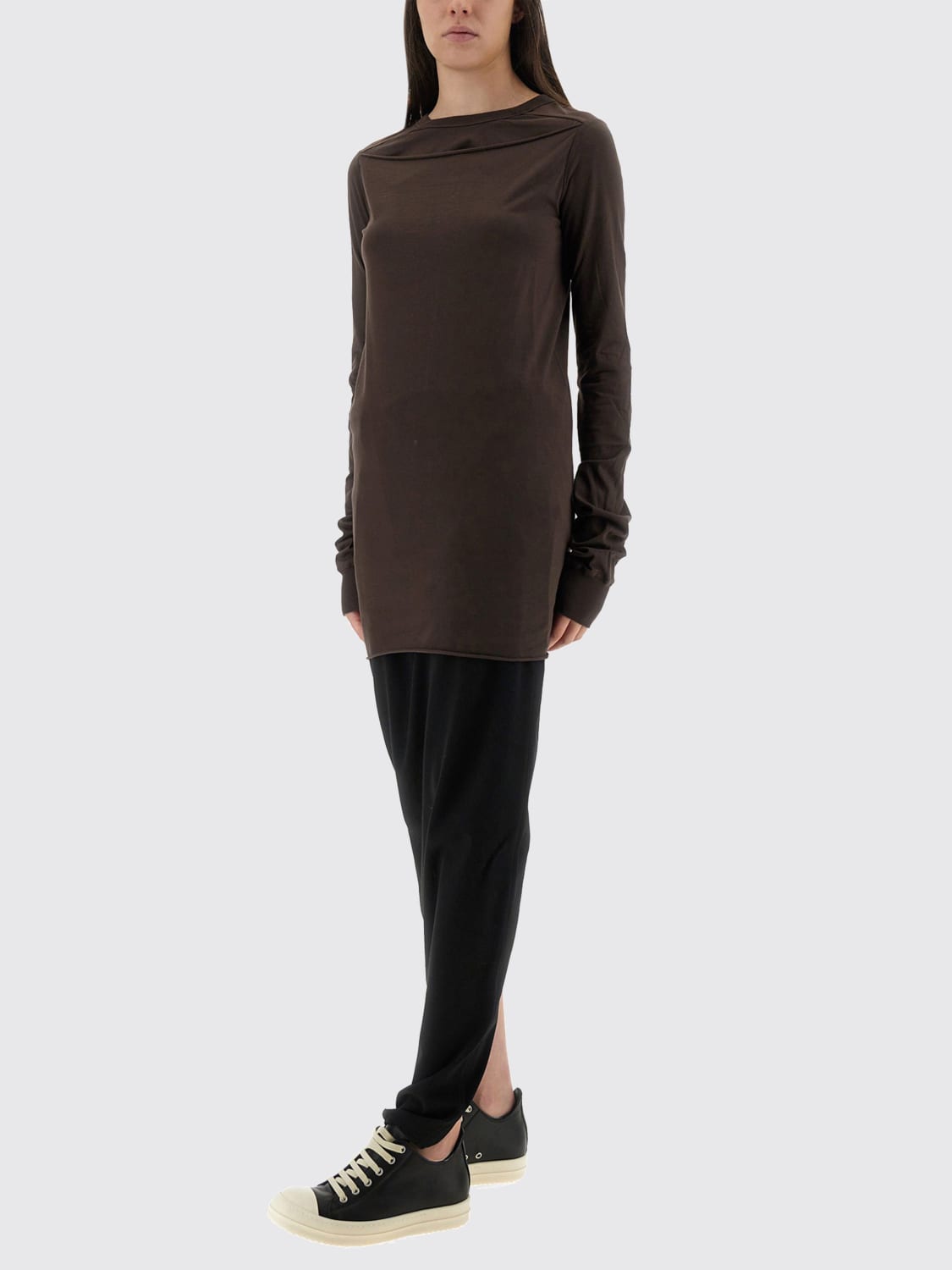RICK OWENS CAMISETA: Camiseta mujer Rick Owens, Marrón - Img 2