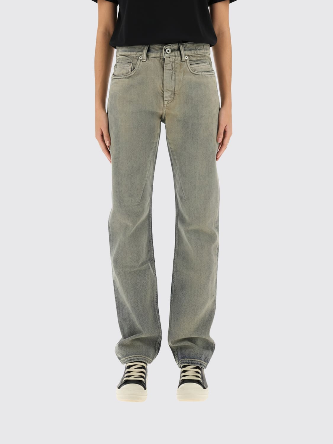 RICK OWENS DRKSHDW JEANS: Jeans woman Rick Owens Drkshdw, Grey - Img 1