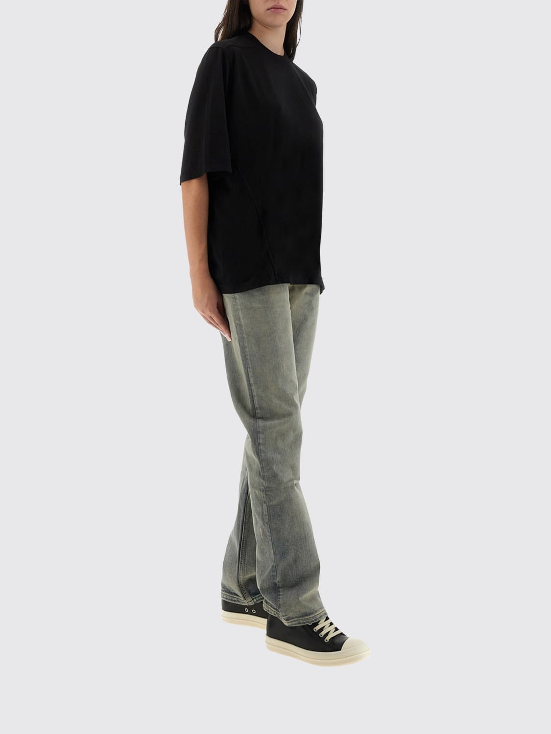 RICK OWENS DRKSHDW JEANS: Jeans woman Rick Owens Drkshdw, Grey - Img 2