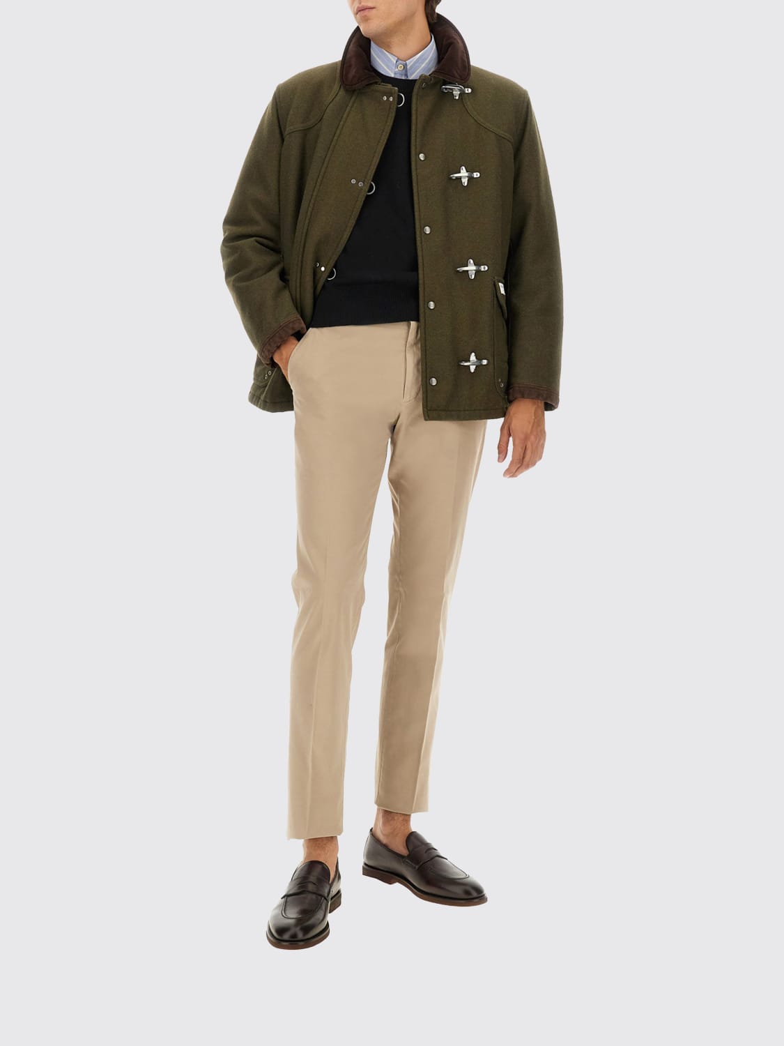 FAY CAPPOTTO: Cappotto di cotone Fay, Bosco - Img 2