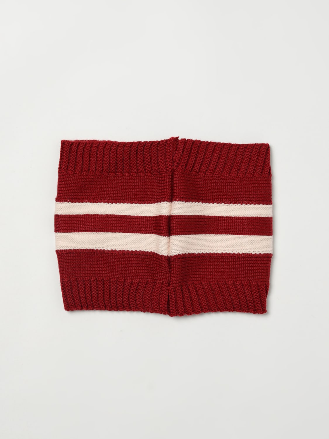 GCDS JUNIOR NECK WARMER: Scarf newborn kids GCDS Junior, Brown - Img 2