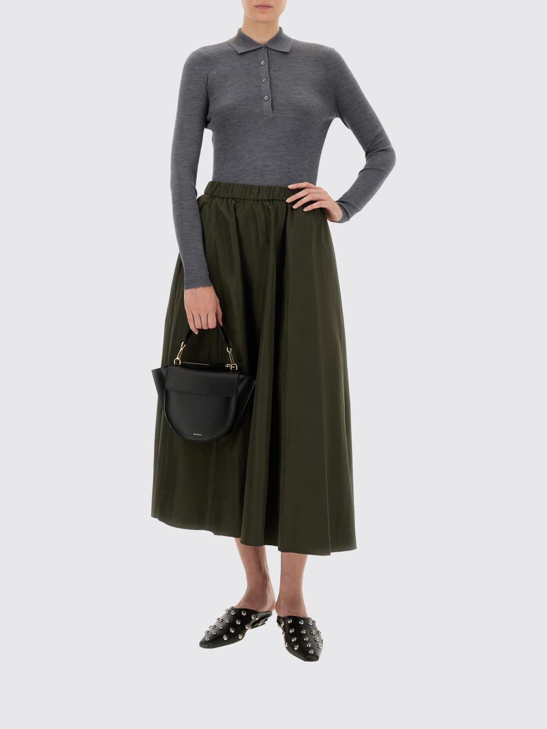 ASPESI ROCK: Rock damen Aspesi, Grün - Img 2