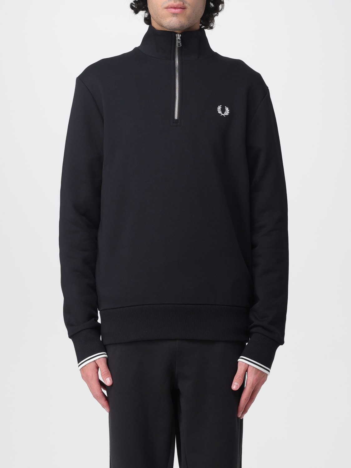 FRED PERRY ТОЛСТОВКА: Толстовка Мужское Fred Perry, Черный - Img 1