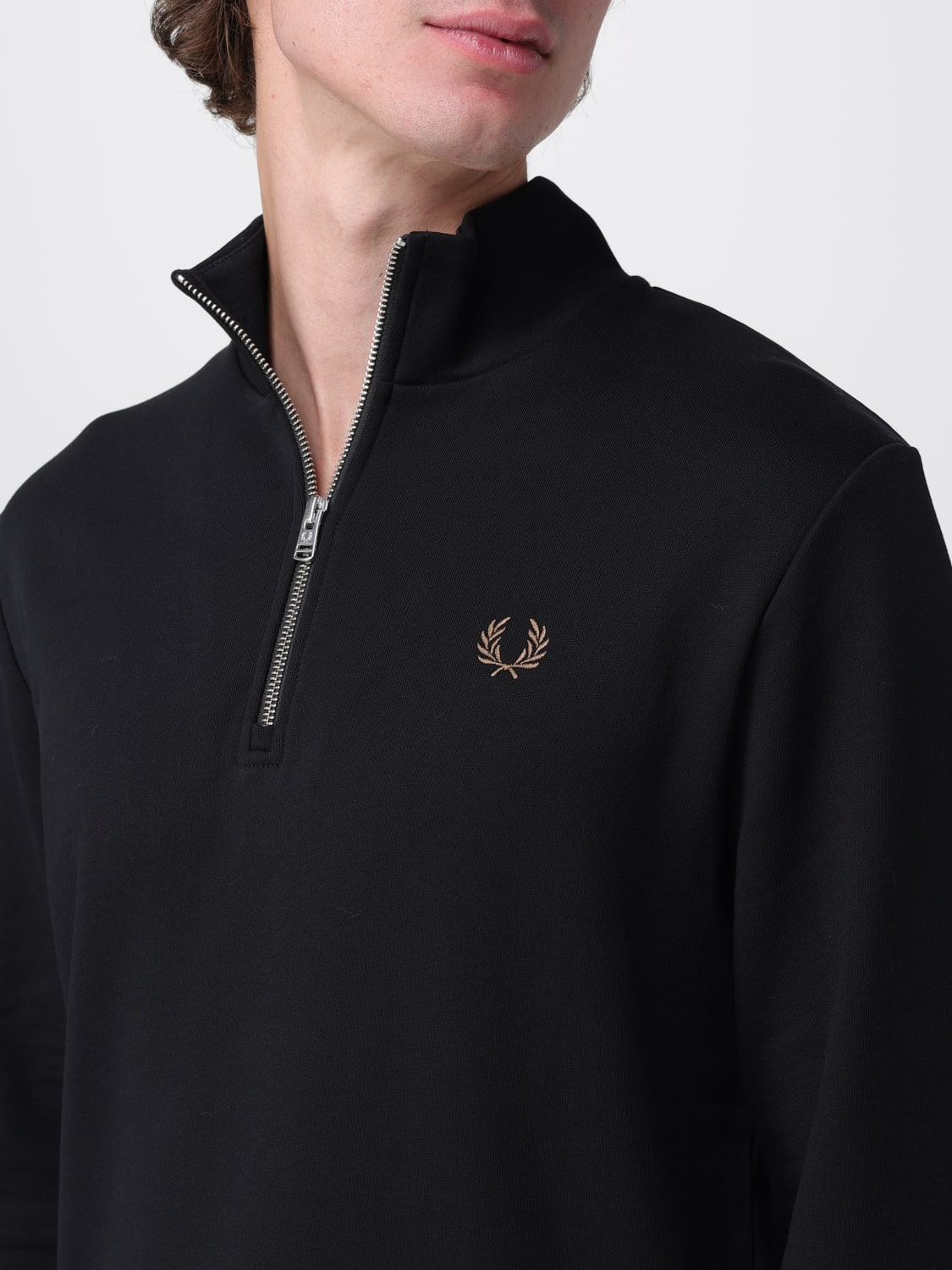FRED PERRY SWEATSHIRT: Sweatshirt men Fred Perry, Black 1 - Img 3