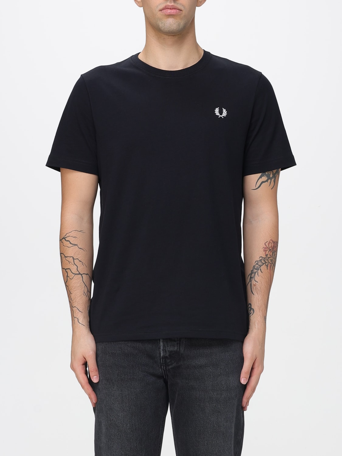 FRED PERRY T-SHIRT: T-shirt men Fred Perry, Black - Img 1