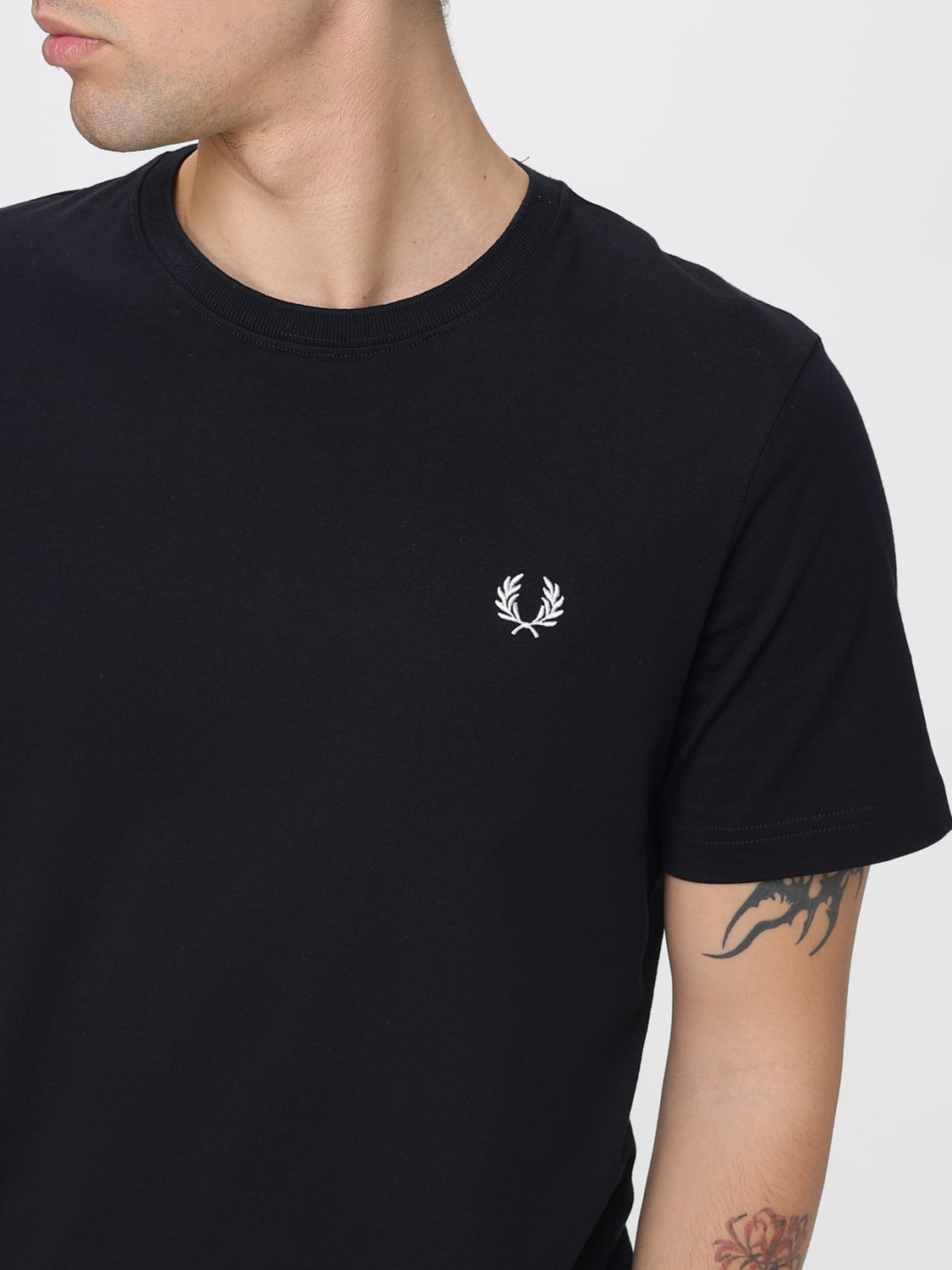 FRED PERRY T-SHIRT: T-shirt men Fred Perry, Black - Img 3