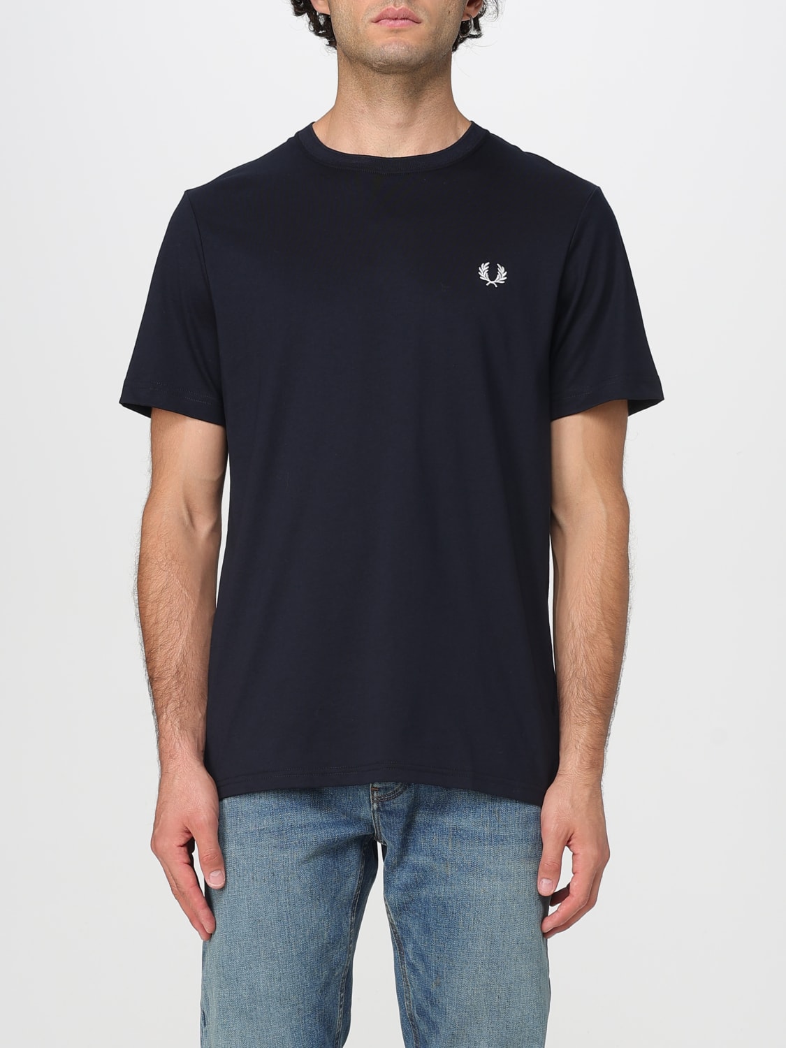 FRED PERRY T-SHIRT: T-shirt men Fred Perry, Blue - Img 1