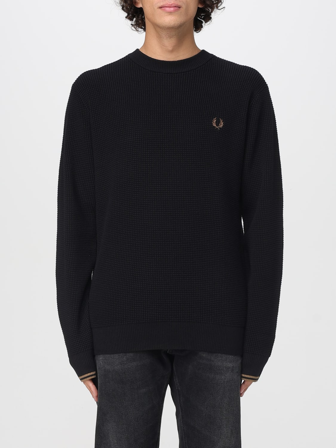 FRED PERRY SWEATER: Sweater men Fred Perry, Black - Img 1