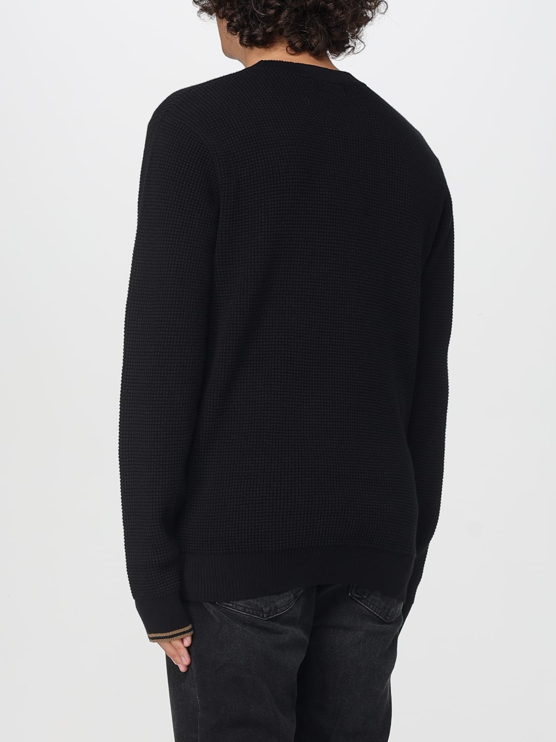 FRED PERRY SWEATER: Sweater men Fred Perry, Black - Img 2