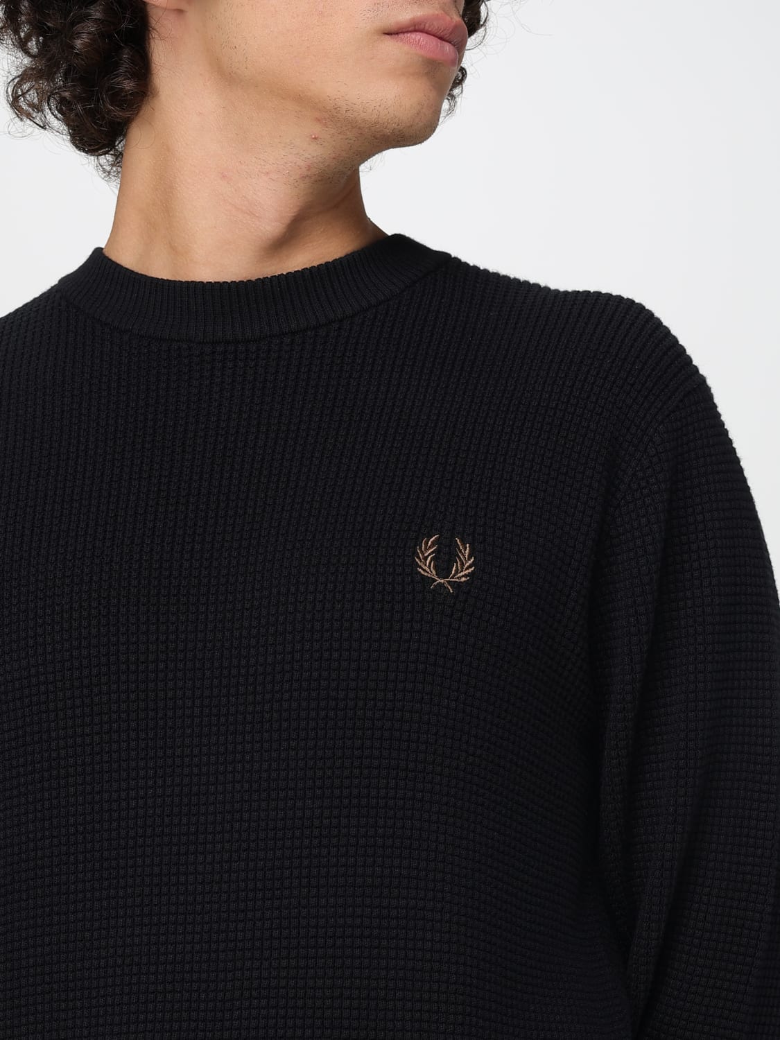 FRED PERRY SWEATER: Sweater men Fred Perry, Black - Img 3