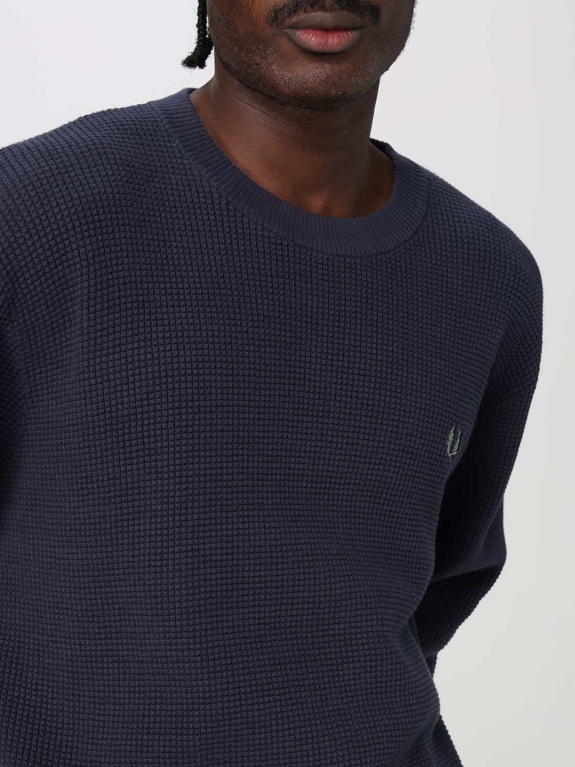 FRED PERRY SWEATER: Sweater men Fred Perry, Blue - Img 3