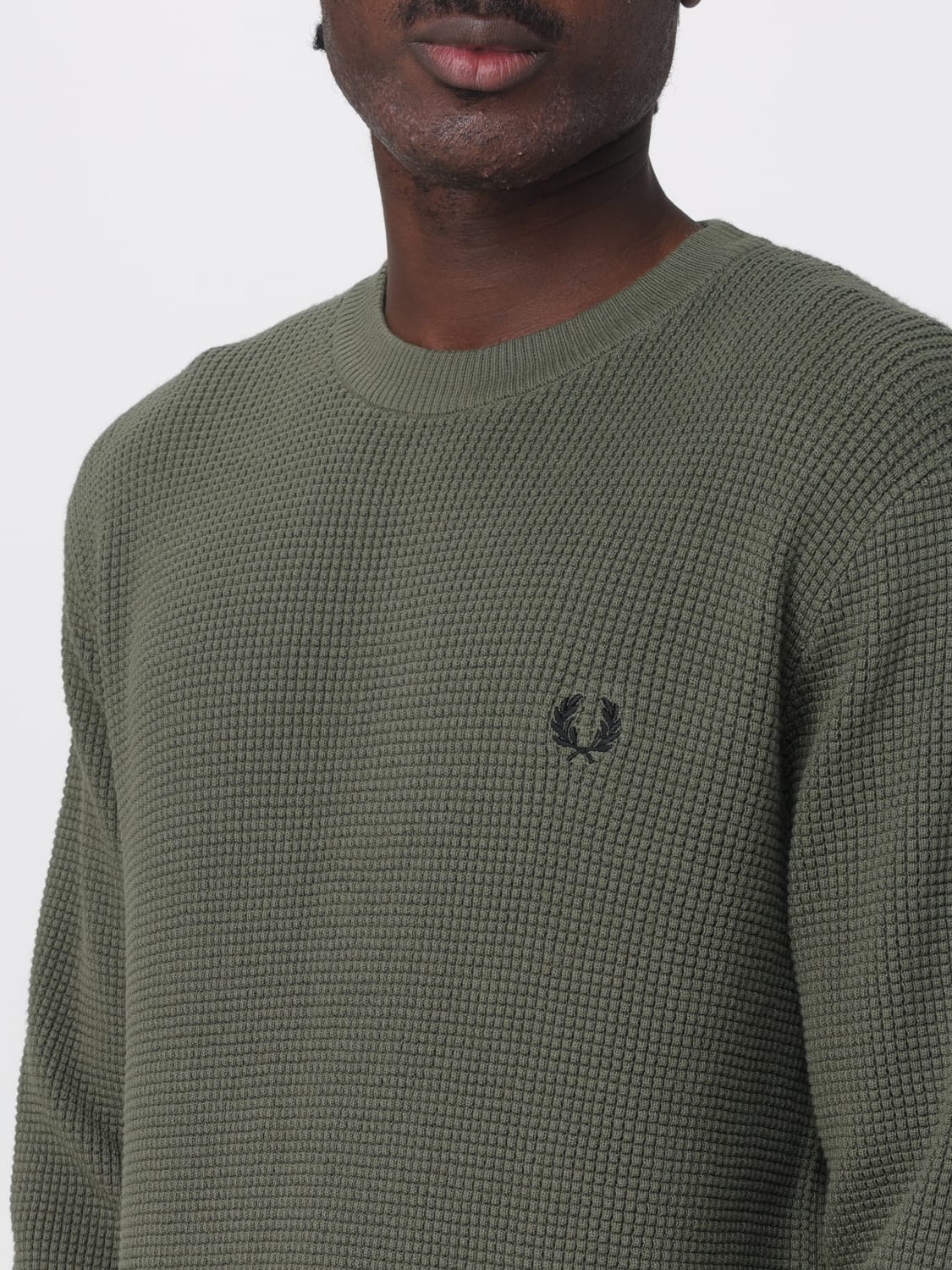 FRED PERRY SWEATER: Sweater men Fred Perry, Green - Img 3