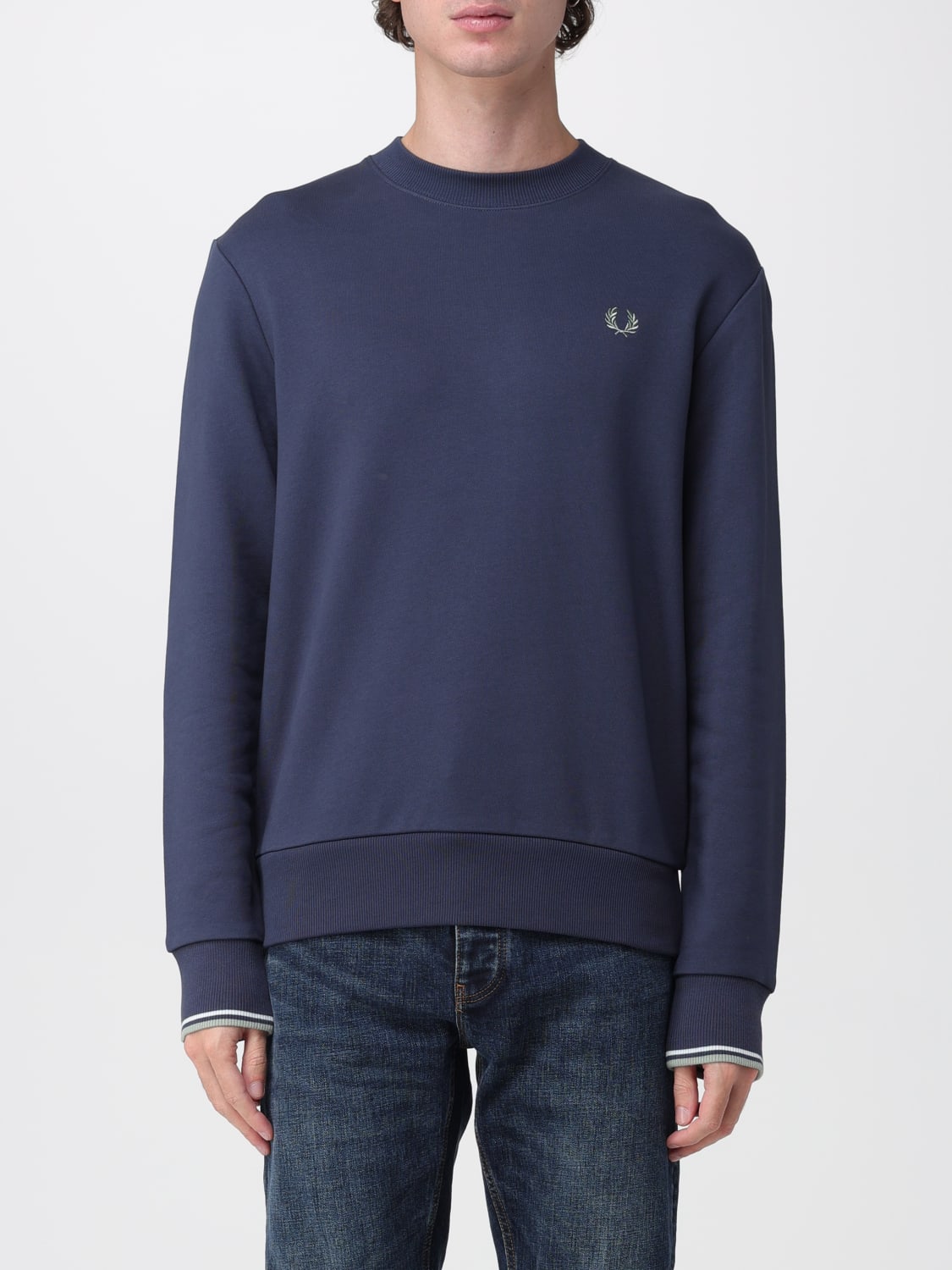 FRED PERRY SWEATSHIRT: Sweatshirt men Fred Perry, Blue - Img 1
