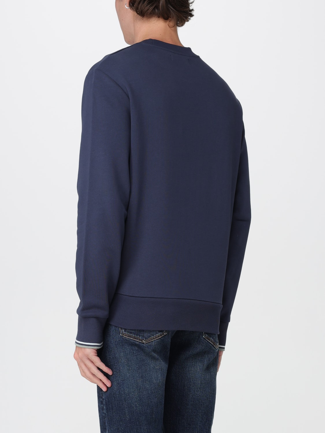 FRED PERRY SWEATSHIRT: Sweatshirt men Fred Perry, Blue - Img 2