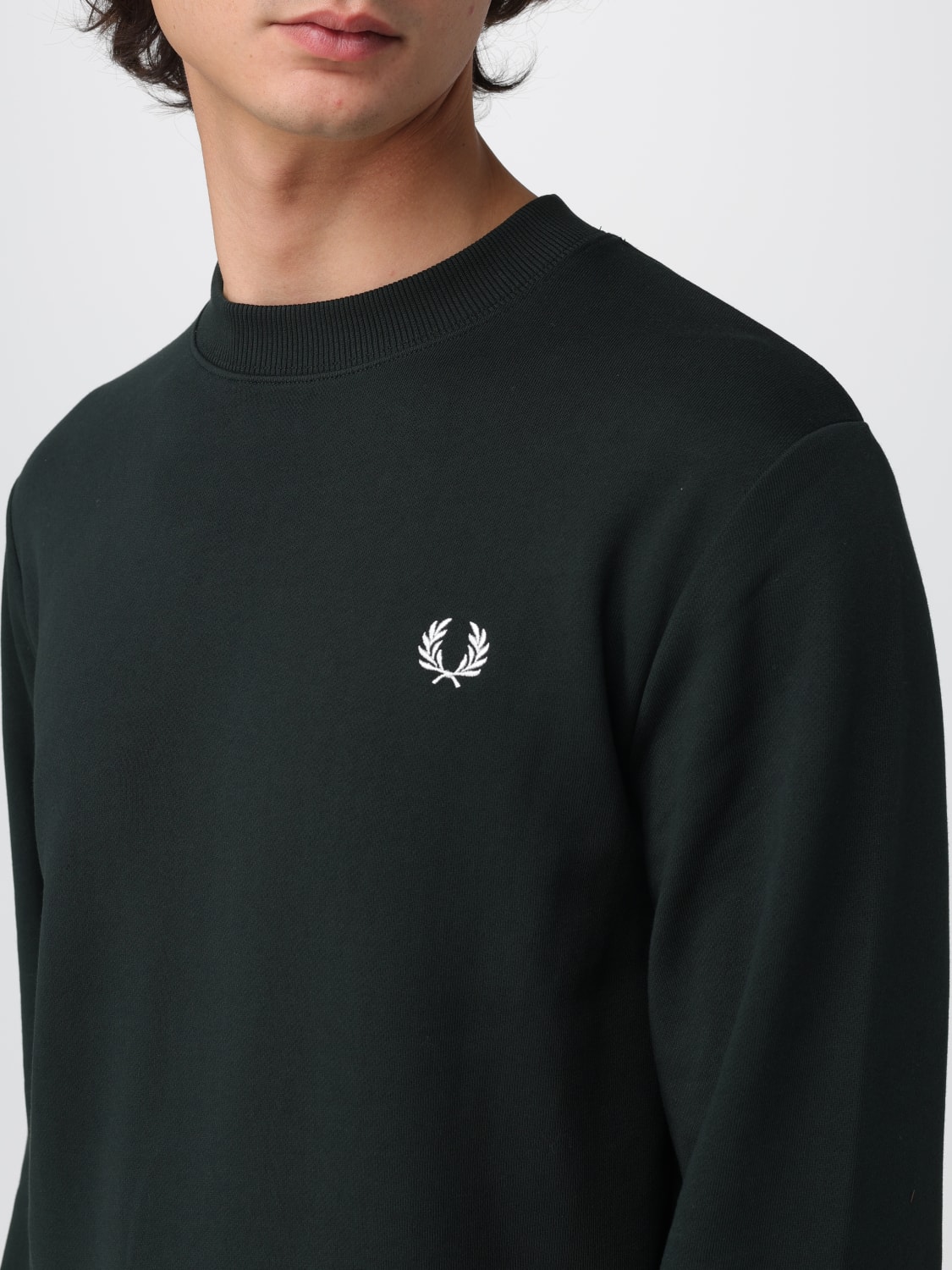 FRED PERRY SWEATSHIRT: Sweatshirt men Fred Perry, Green - Img 3
