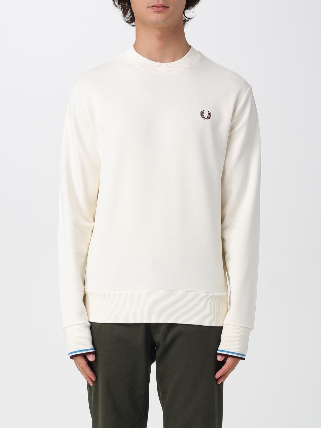 FRED PERRY SUDADERA: Sudadera hombre Fred Perry, Beige - Img 1