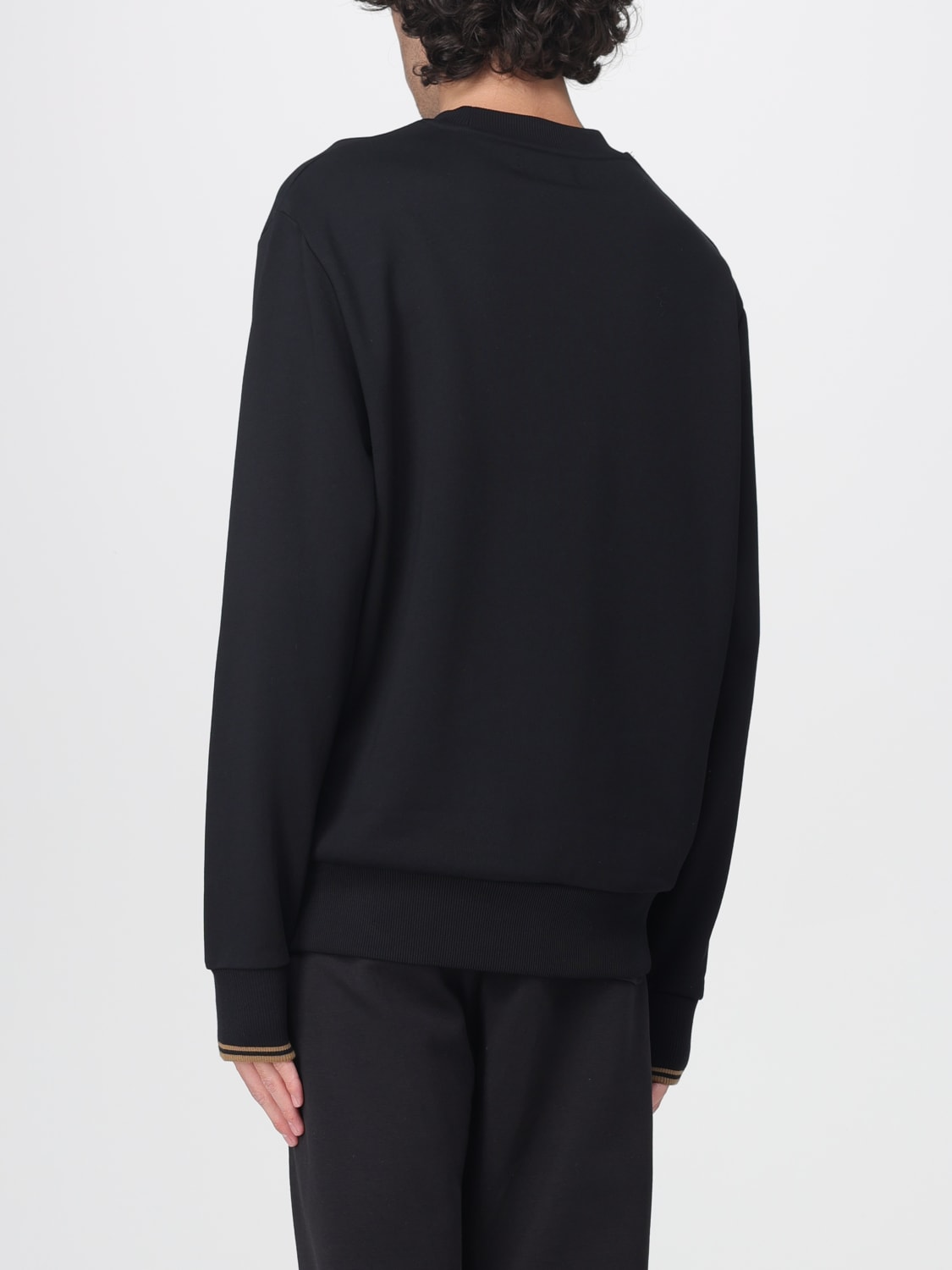 FRED PERRY FELPA: Felpa Fred Perry in cotone con logo , Nero 1 - Img 2