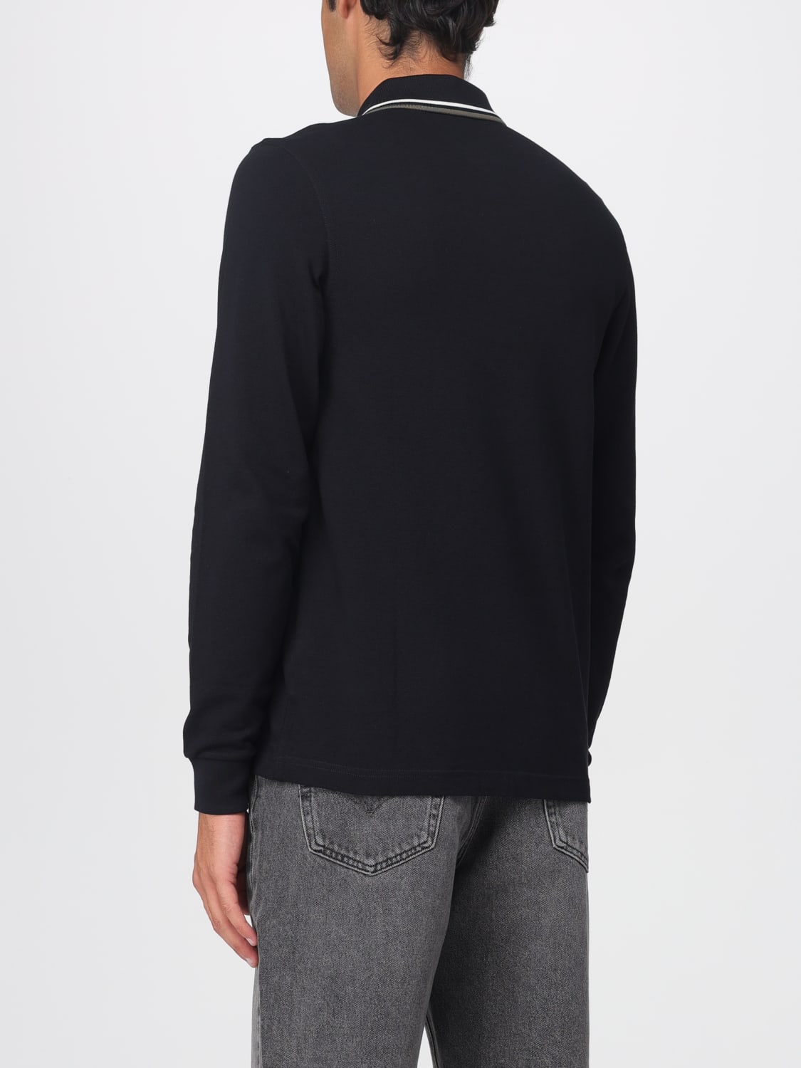 FRED PERRY POLO: Polo in cotone con logo Fred Perry, Nero 1 - Img 2