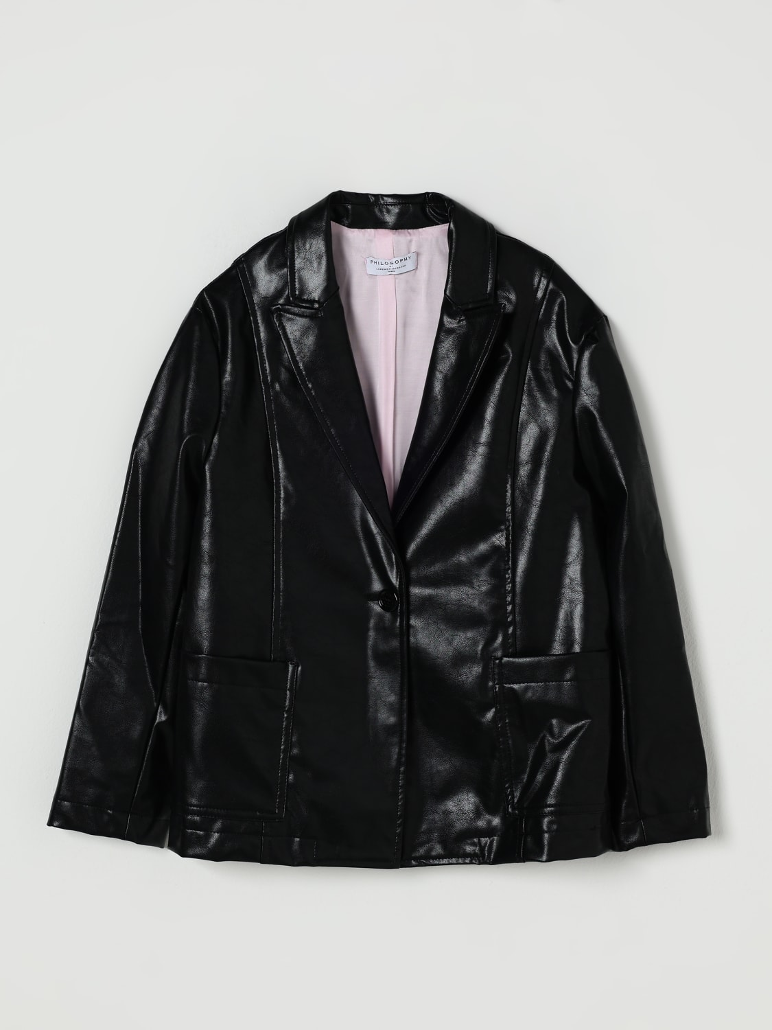 PHILOSOPHY DI LORENZO SERAFINI CHAQUETA: Americana niños Philosophy Di Lorenzo Serafini, Negro - Img 1