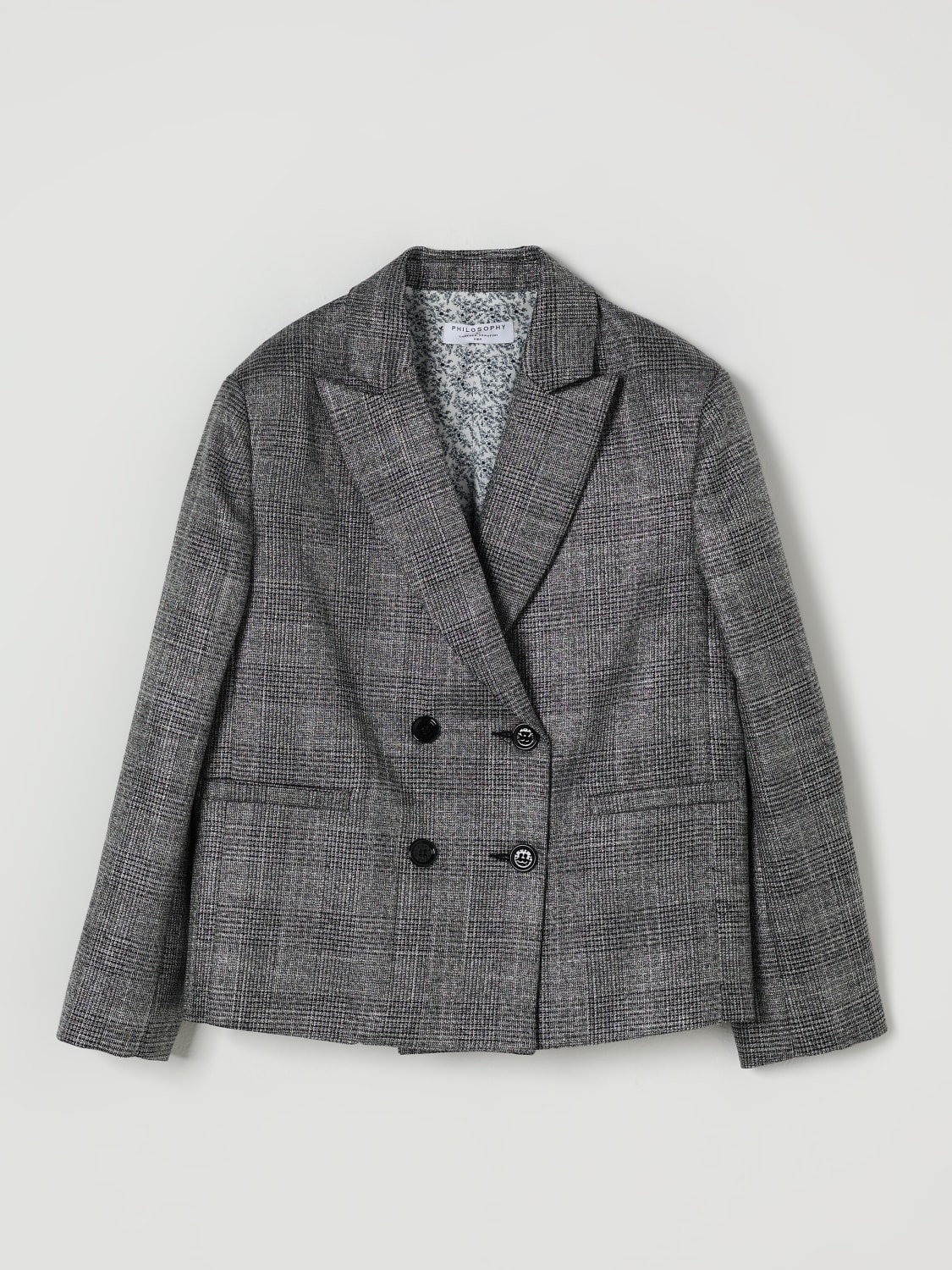 PHILOSOPHY DI LORENZO SERAFINI JACKE: Blazer kinder Philosophy Di Lorenzo Serafini, Grau - Img 1