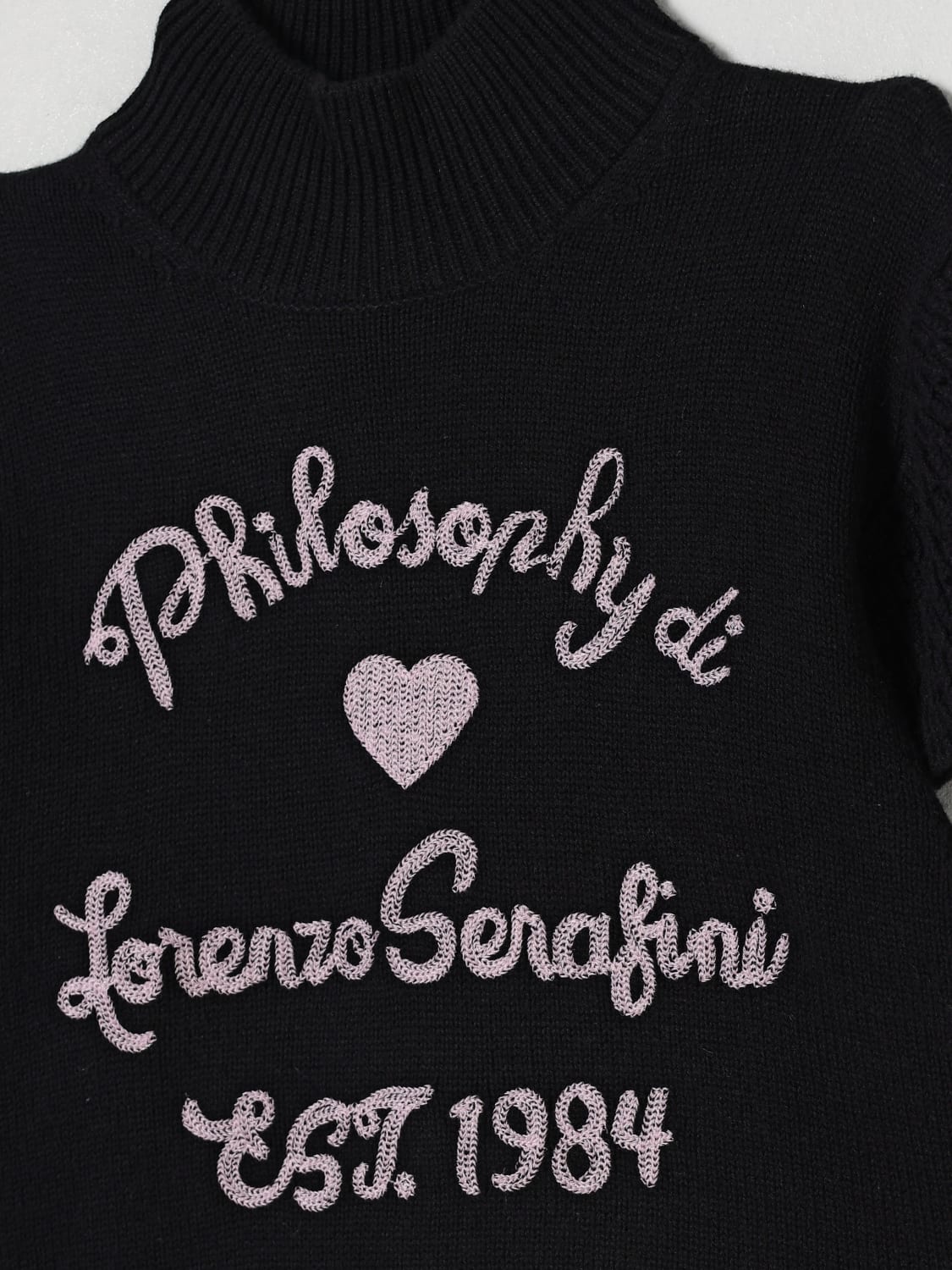 PHILOSOPHY DI LORENZO SERAFINI SWEATER: Sweater kids Philosophy Di Lorenzo Serafini, Black - Img 3