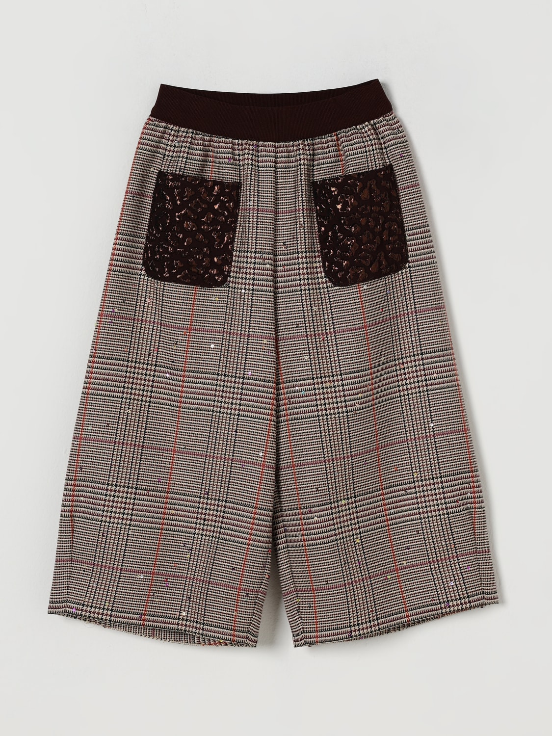 MI MI SOL PANTS: Pants kids Mi Mi Sol, Brown - Img 1