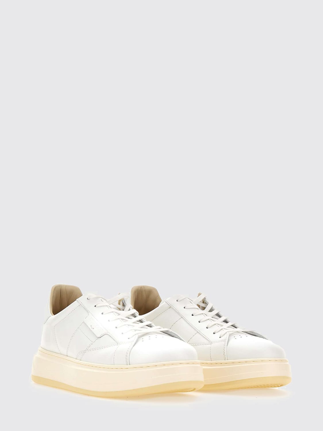 WOOLRICH SNEAKERS: Sneakers Arrow Woolrich in pelle, Bianco - Img 2
