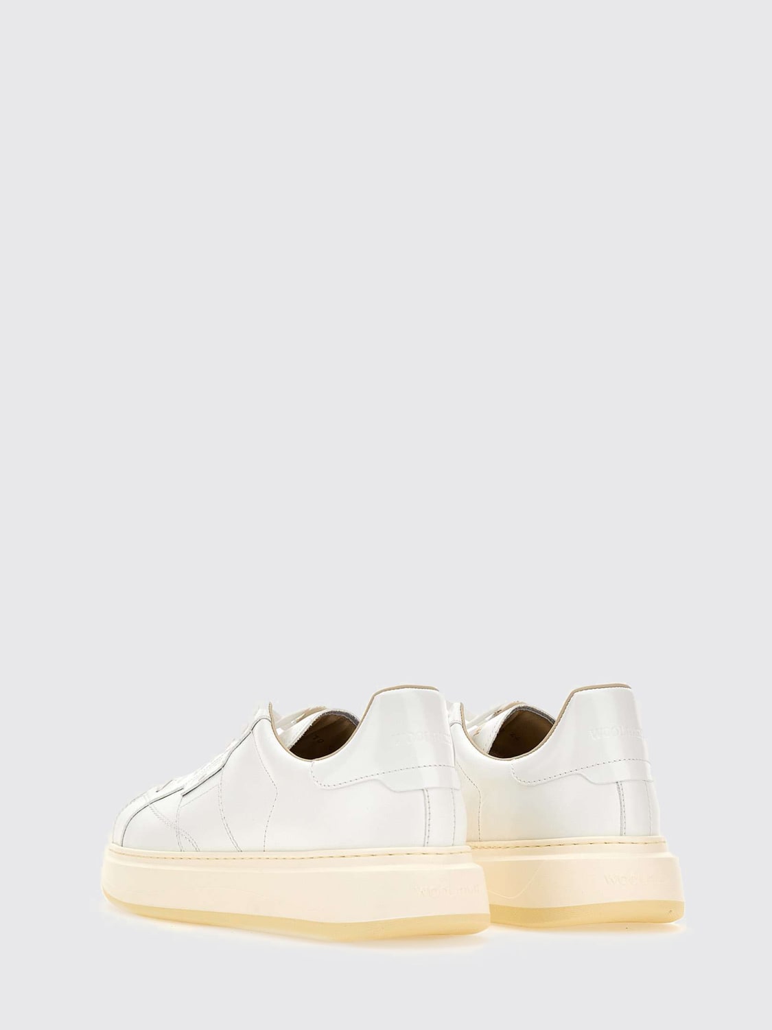 WOOLRICH SNEAKERS: Sneakers Arrow Woolrich in pelle, Bianco - Img 3
