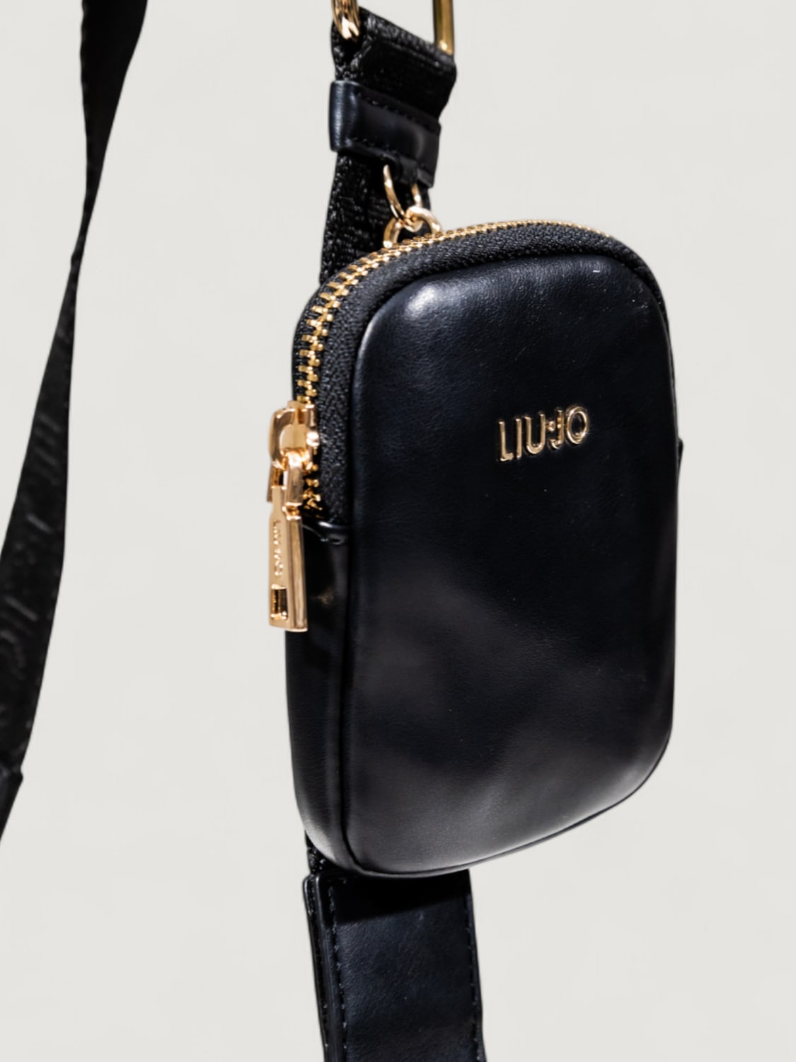 LIU JO BORSA A SPALLA: Borsa a spalla con logo Liu Jo, Nero - Img 3