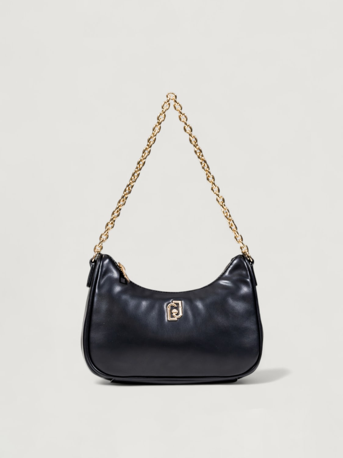 LIU JO BORSA A SPALLA: Borsa a spalla con logo Liu Jo, Nero - Img 4