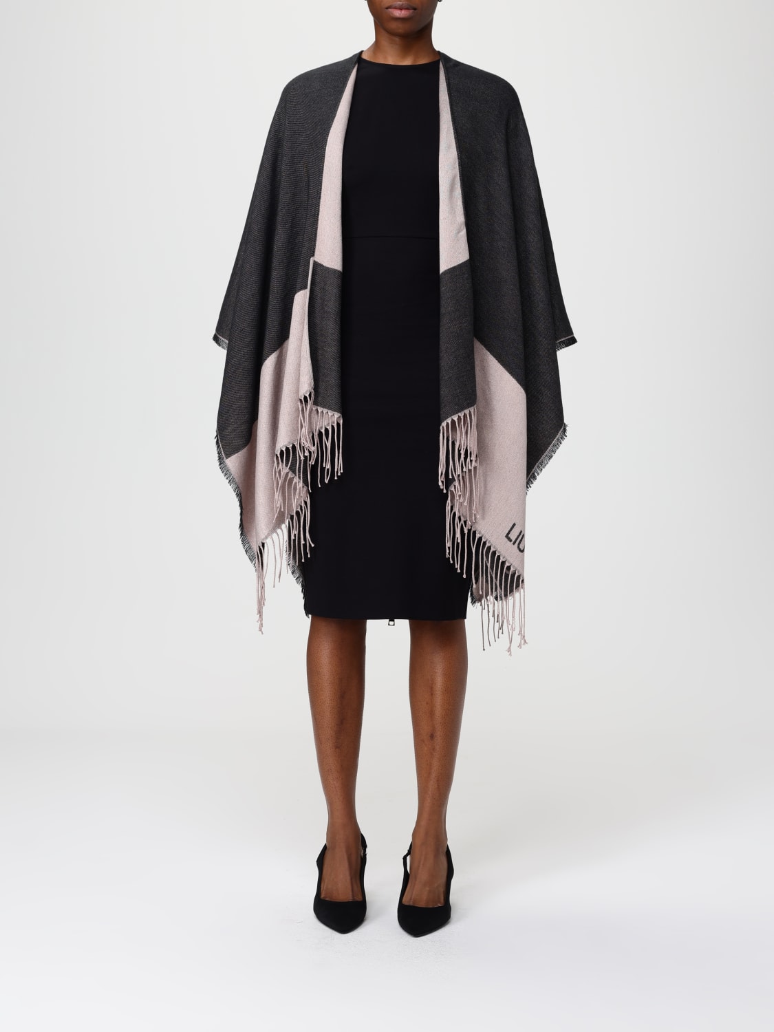 LIU JO COAT: Cape woman Liu Jo, Black - Img 1