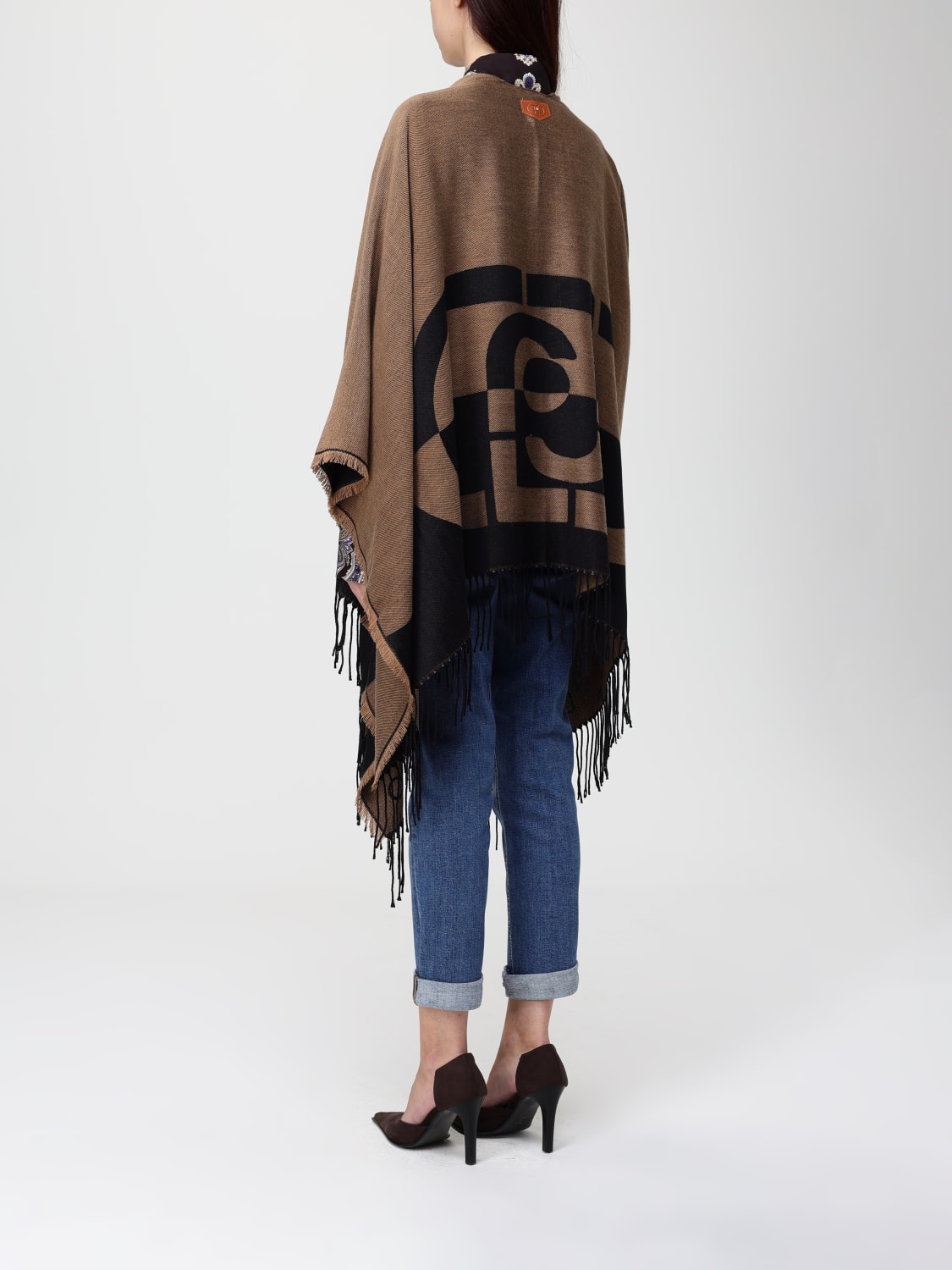 LIU JO COAT: Cape woman Liu Jo, Brown - Img 2