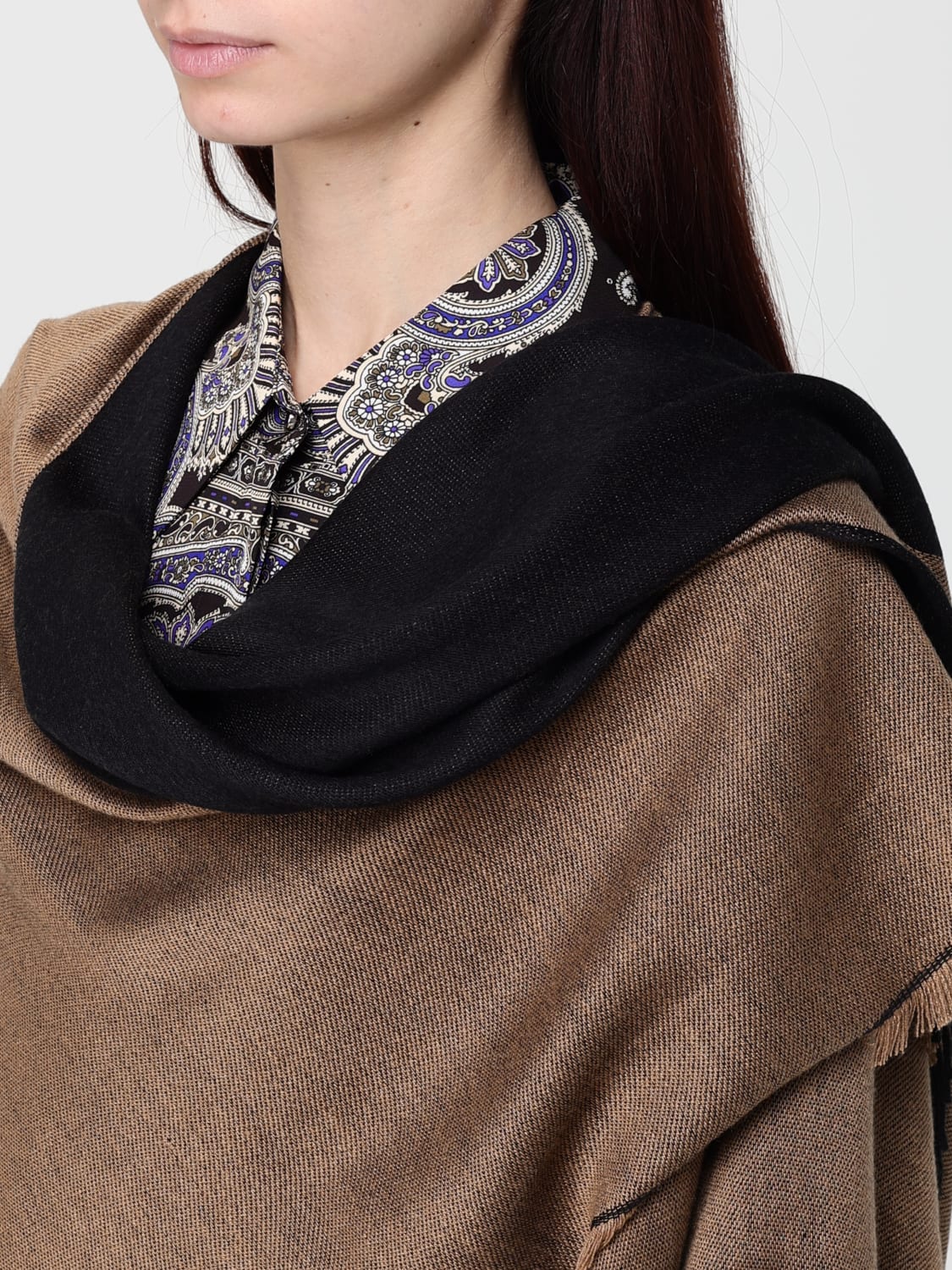 LIU JO COAT: Cape woman Liu Jo, Brown - Img 4