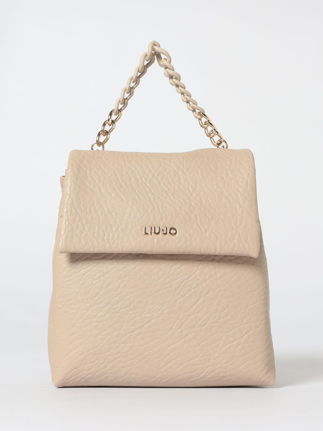 LIU JO BACKPACK: Backpack woman Liu Jo, Beige - Img 1