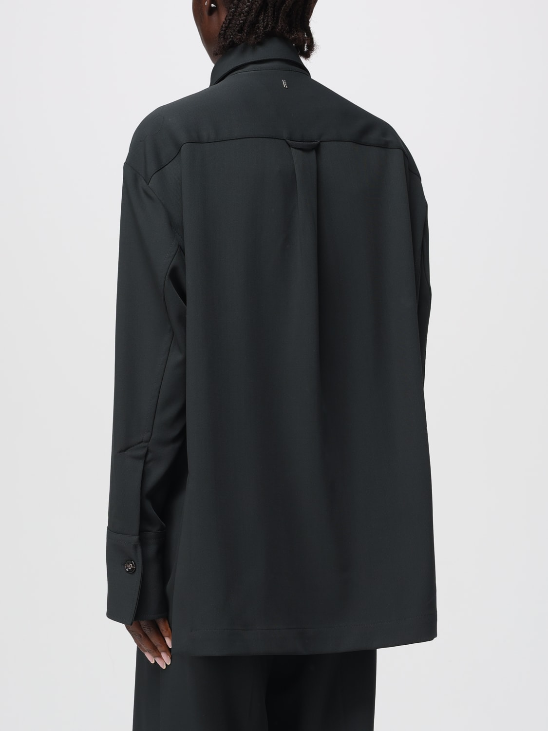 AMI PARIS CAMISA: Falda mujer Ami Paris, Gris - Img 3