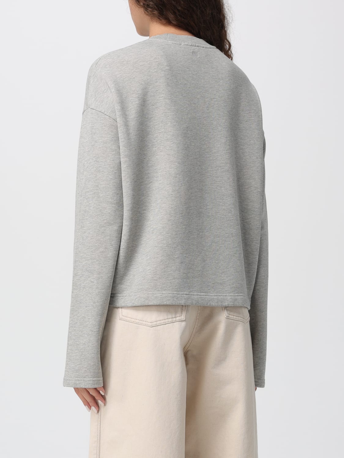 AMI PARIS SWEATER: Sweater woman Ami Paris, Grey - Img 3