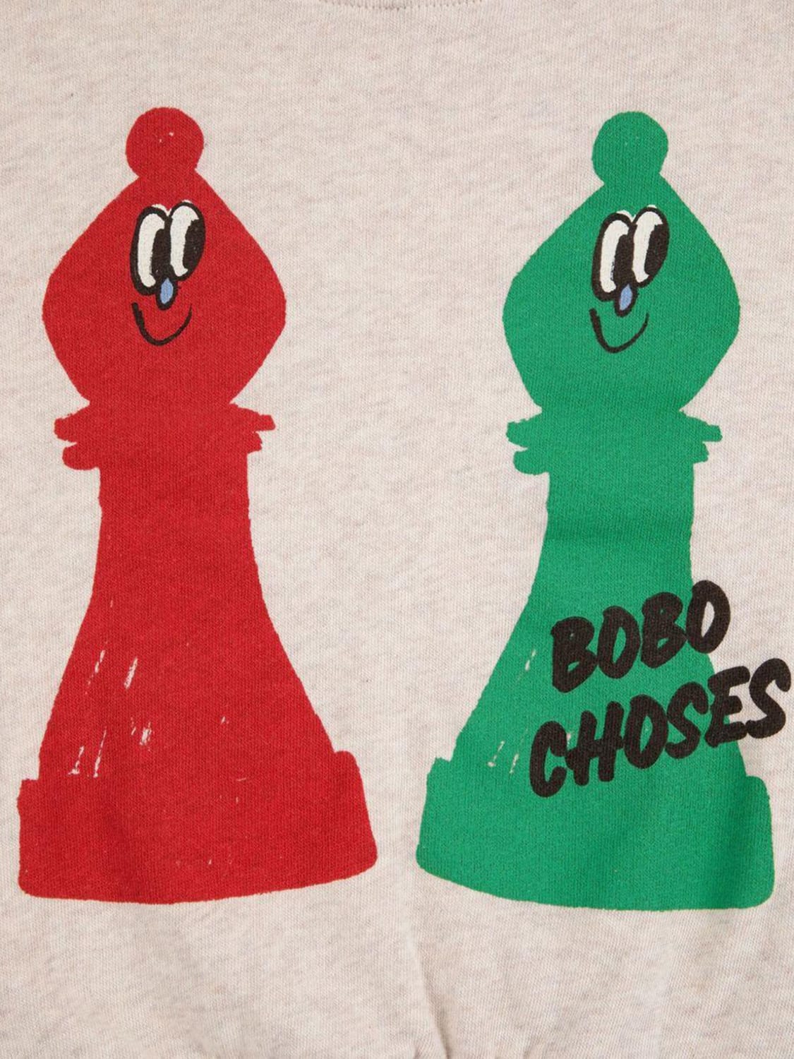 BOBO CHOSES MAGLIA: Maglia a girocollo in cotone organico Bobo Choses, Bianco - Img 2