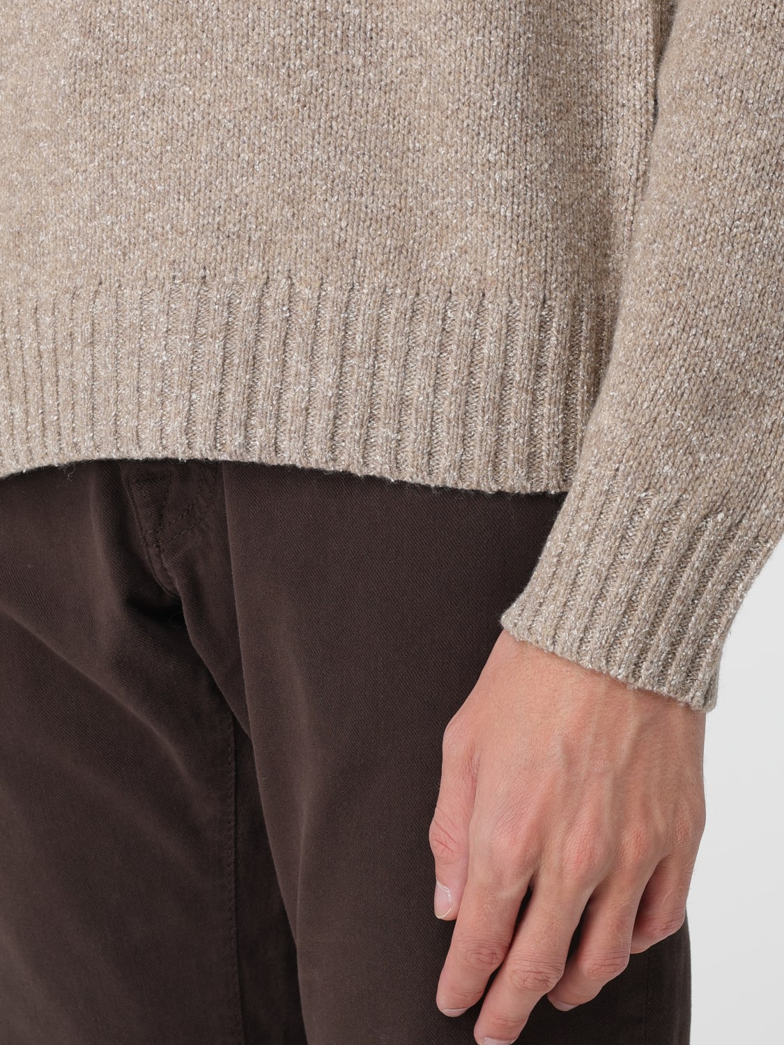 BALLANTYNE SWEATER: Sweater men Ballantyne, Beige - Img 3