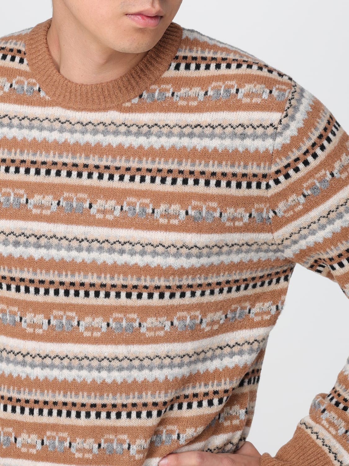 BALLANTYNE PULLOVER: Pullover herren Ballantyne, Camel - Img 3