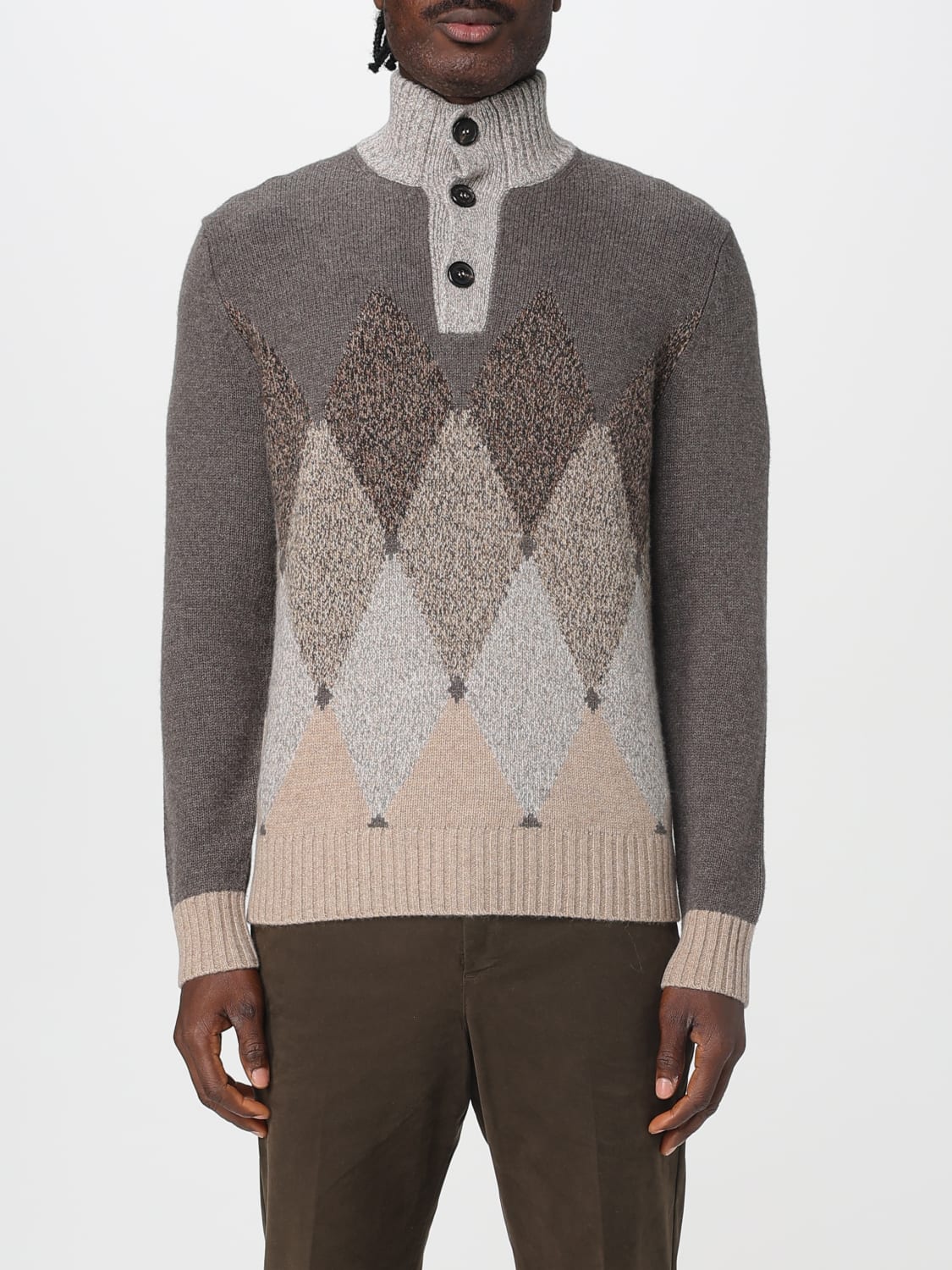 BALLANTYNE SWEATER: Sweater men Ballantyne, White - Img 1