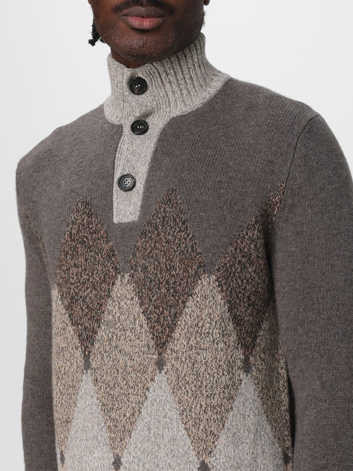 BALLANTYNE SWEATER: Sweater men Ballantyne, White - Img 3