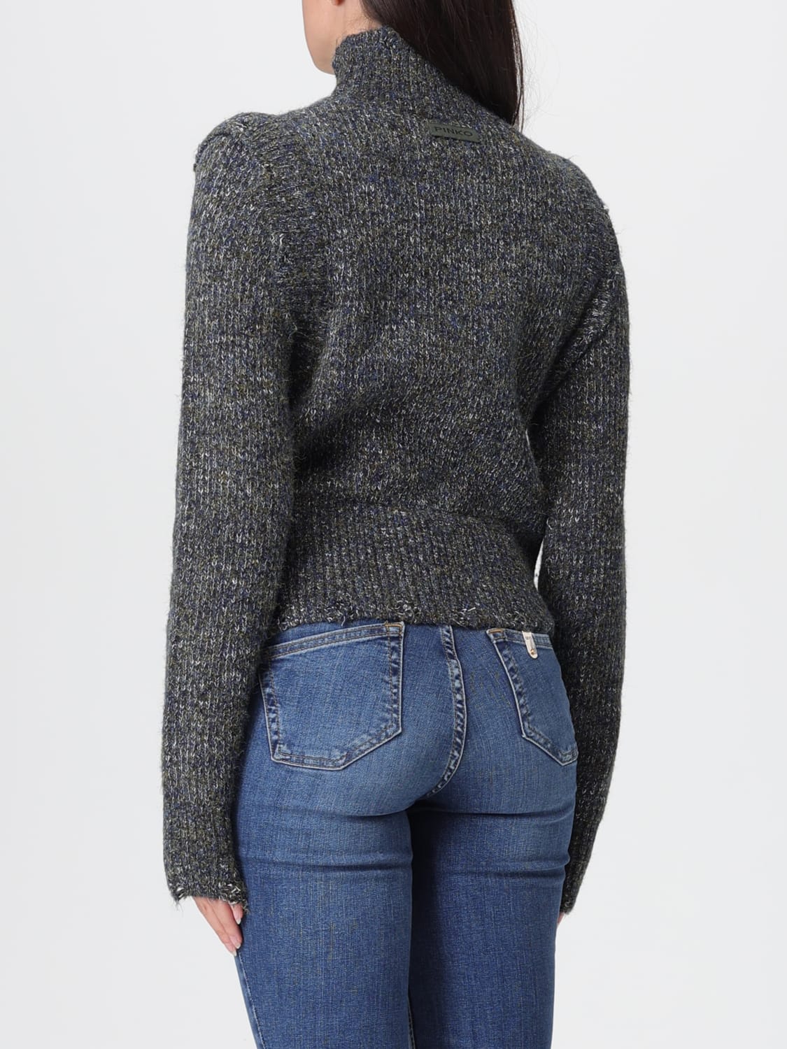 PINKO JERSEY: Cárdigan mujer Pinko, Gris - Img 2